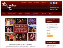 Tablet Screenshot of intandemtheatre.org